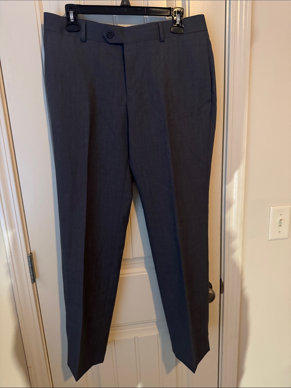 Egara Men's Charcoal Gray Dress Pants